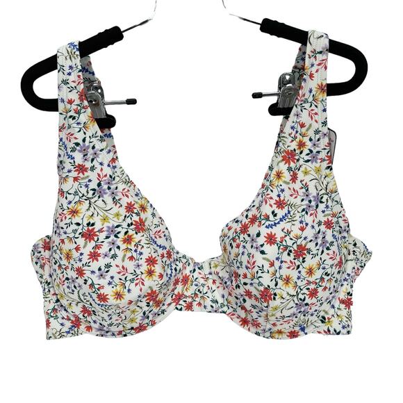 NWT TIME & TRU 2-PIECE SWIMSUIT Women’s 3X Top 2X Bottom MULTICOLOR FLORAL - Picture 2 of 9